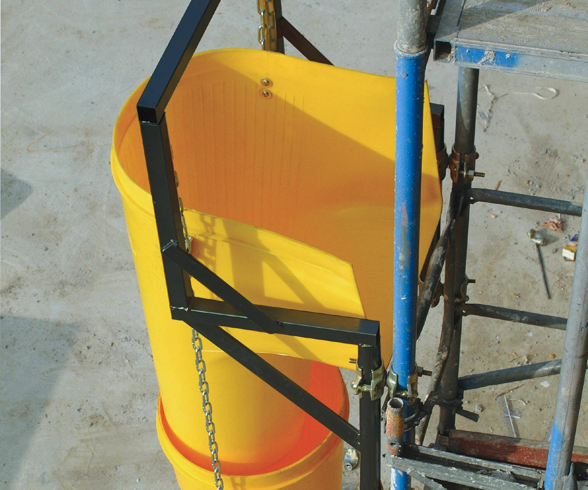 Rubble chutes